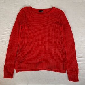 a.n.a Vibrant Red Crew Neck Sweater